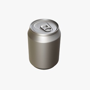 Aluminum soda can 5 3D model