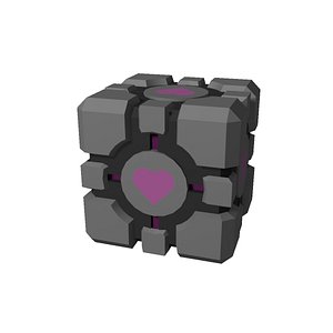 3D model Portal Cube Low Poly