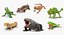3D Rigged Lizards Collection 3