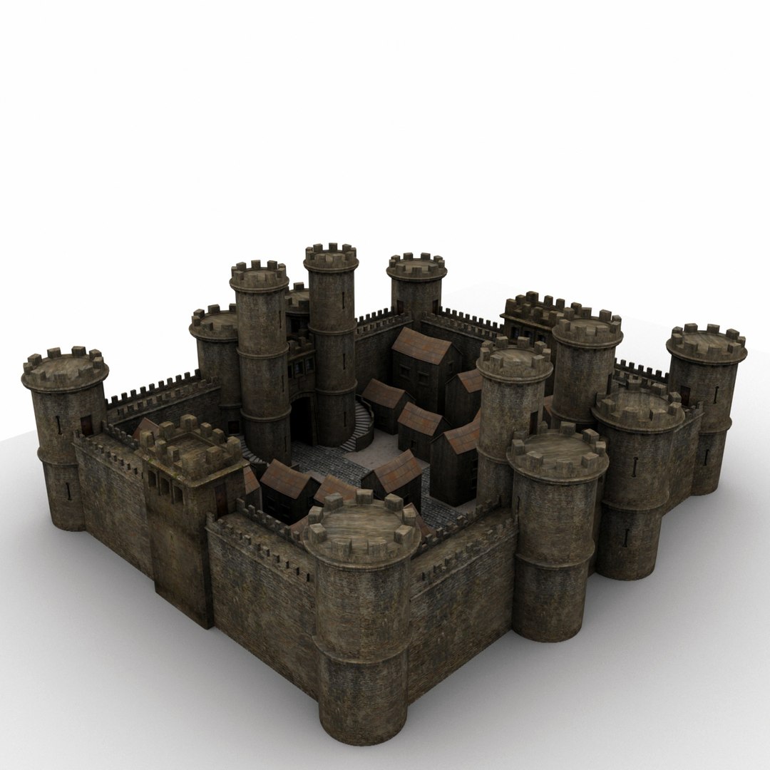 3ds medieval castle