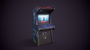 Lowpoly Arcade Machine 3D model