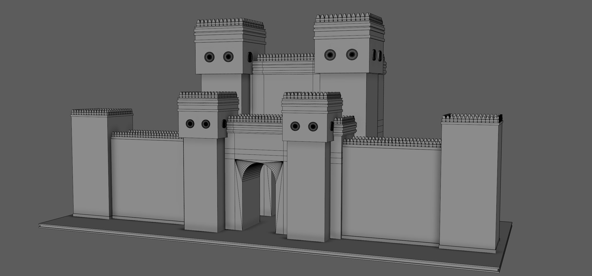 Ishtar Gate model https://p.turbosquid.com/ts-thumb/Gw/uKVxX4/jT/babel8/jpg/1713858329/1920x1080/fit_q87/2fe3d43bf947cde4af3d59622c6ec70025119eb8/babel8.jpg