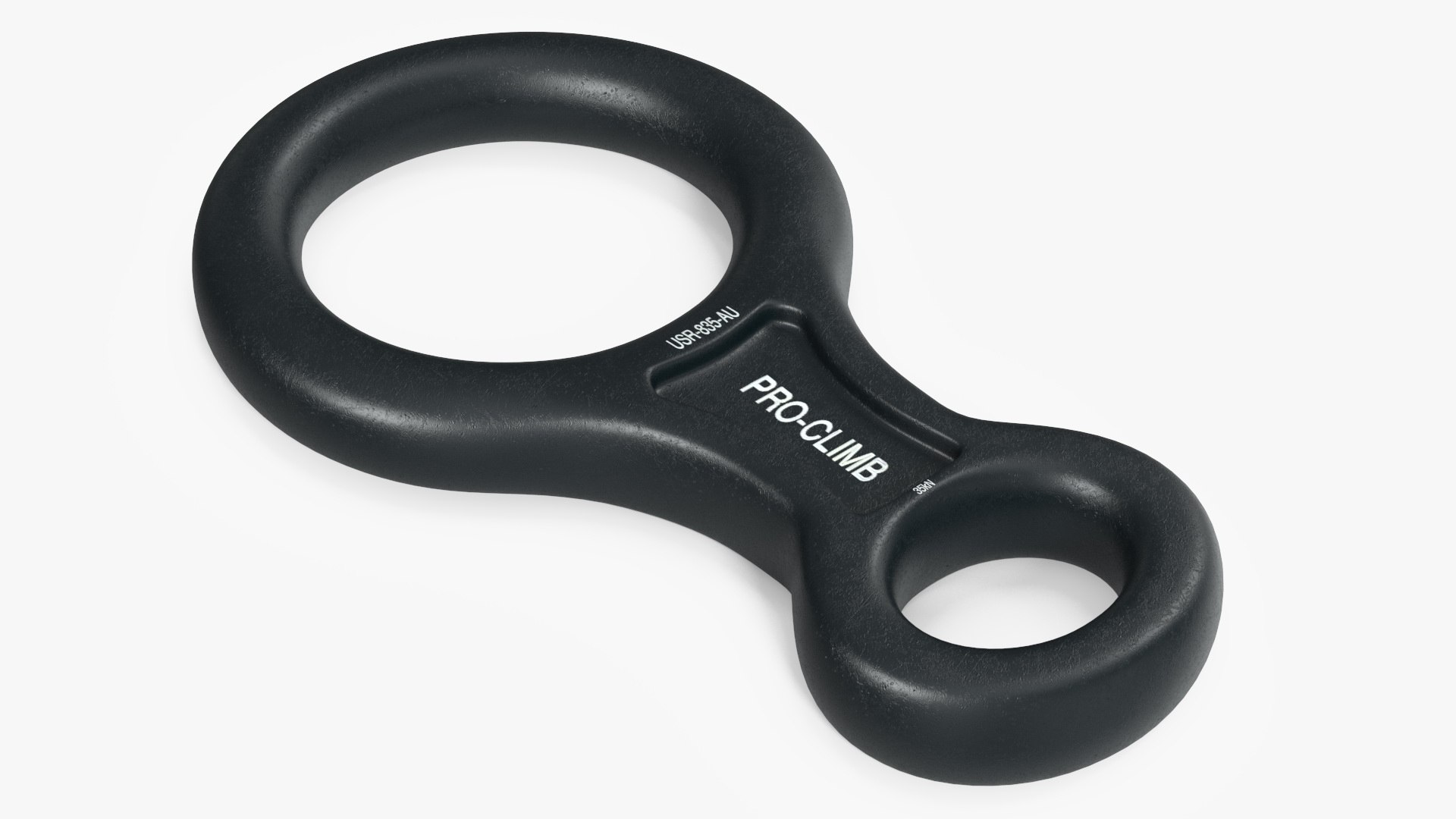 Figure of Eight Descender Pro-Climb Black 3D model preview