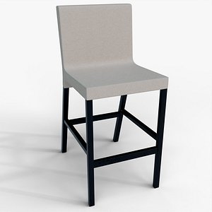 3D model Modern Upholstered Bar Chair