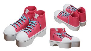 Wedge Sneakers 3D model