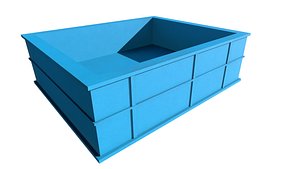 Plastic Crate 3D model