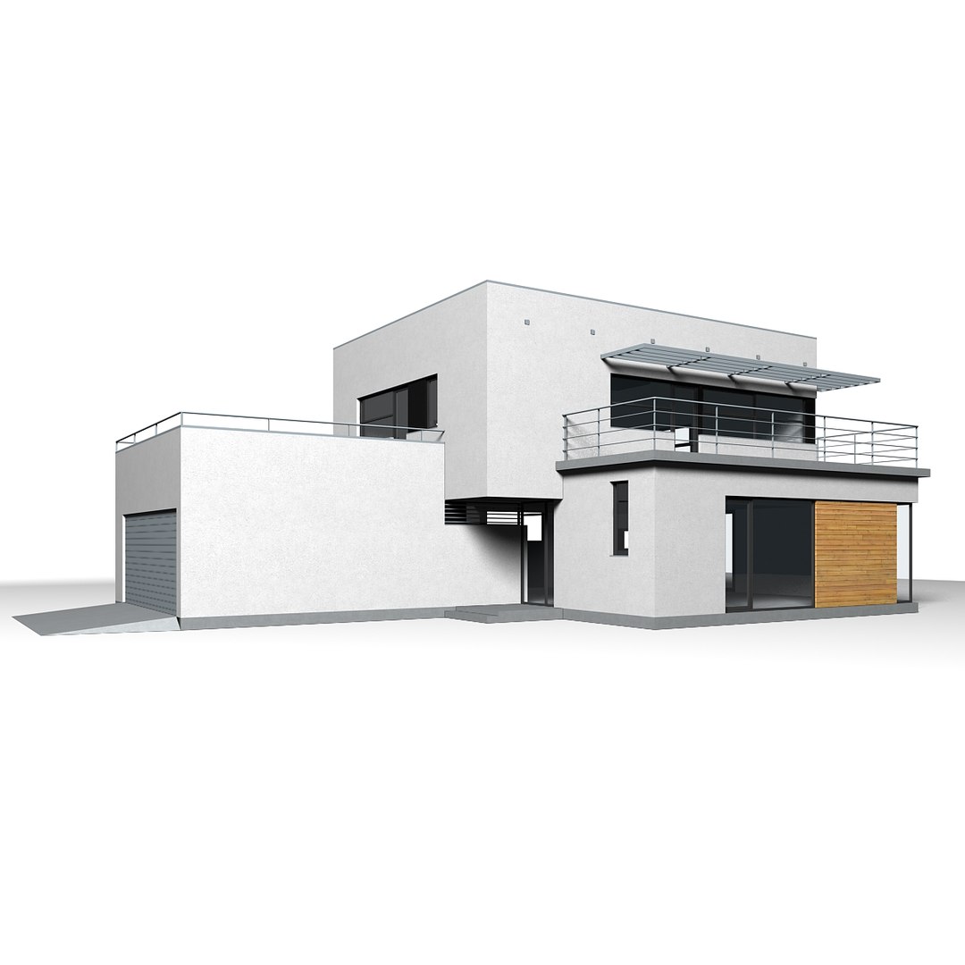 Functionalist Building Elevations 3d Model