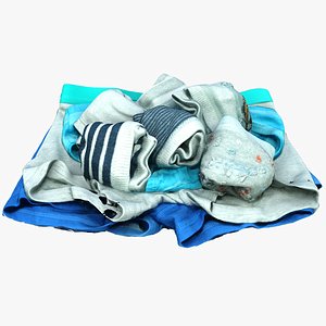 retopology underpants socks model