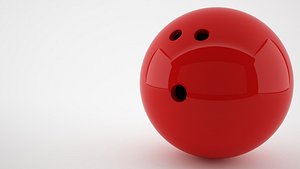 Bowling Ball Red 3D model