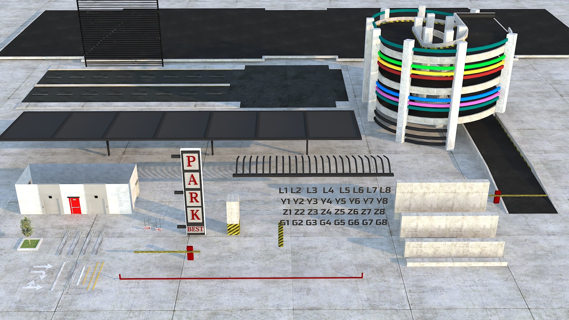 Multi-Storey Car Parking Building VR - AR - low-poly model https://p.turbosquid.com/ts-thumb/Gx/JtzR91/H0/kit/jpg/1646225089/1920x1080/fit_q87/c5c888df7f5ad057750e12062ee97a10e554a354/kit.jpg