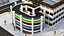 Multi-Storey Car Parking Building VR - AR - low-poly