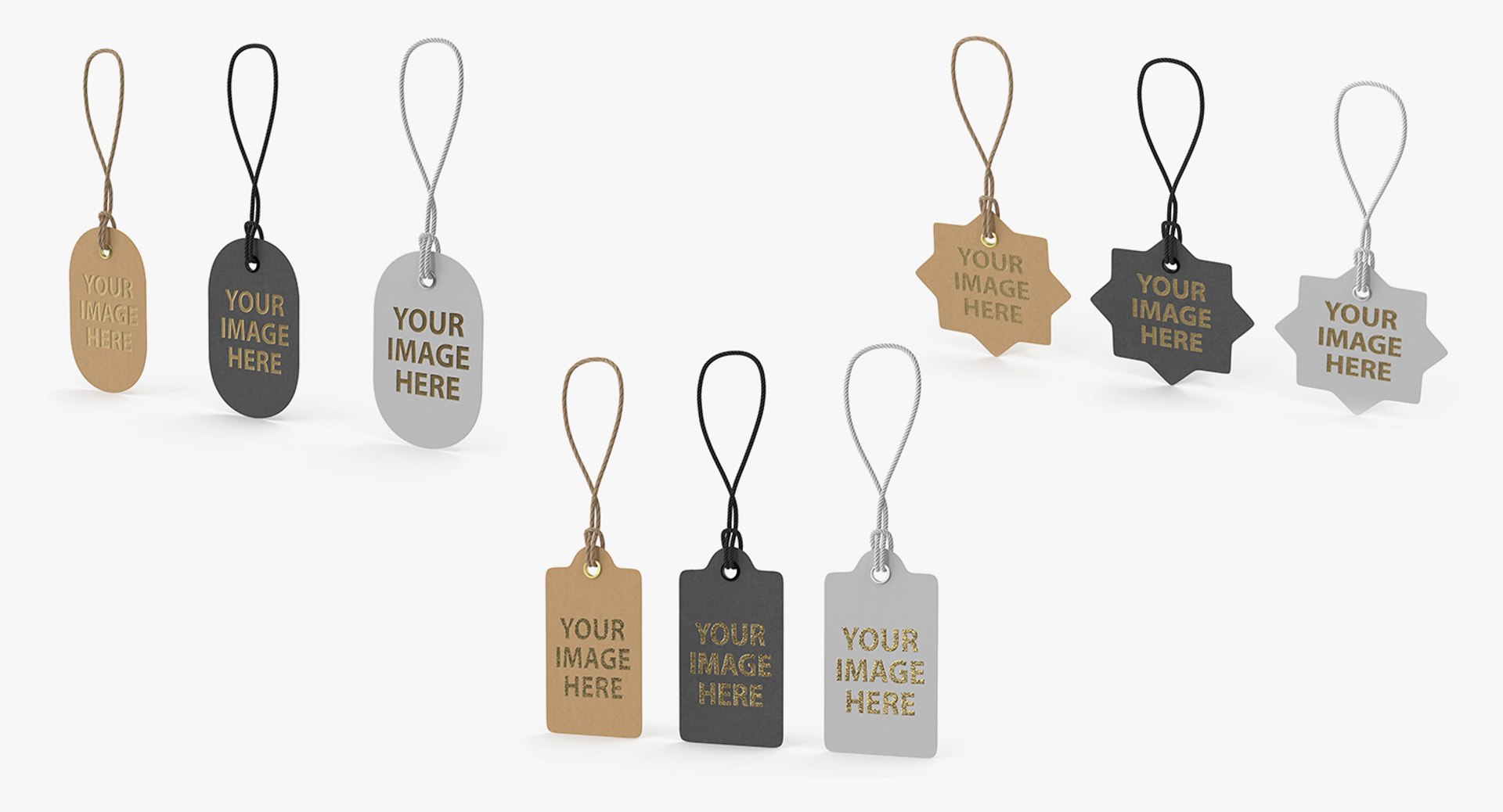 Luggage Tags Collection 3D model - TurboSquid 2004347