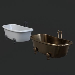 Low Poly Bath Tub