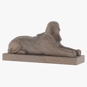 Sphinx of Hatshepsut Statue 3D model