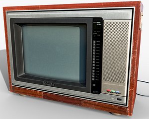 tv old sony 3D model