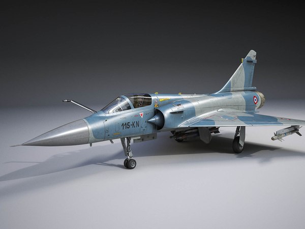 3D mirage 2000 dassault model