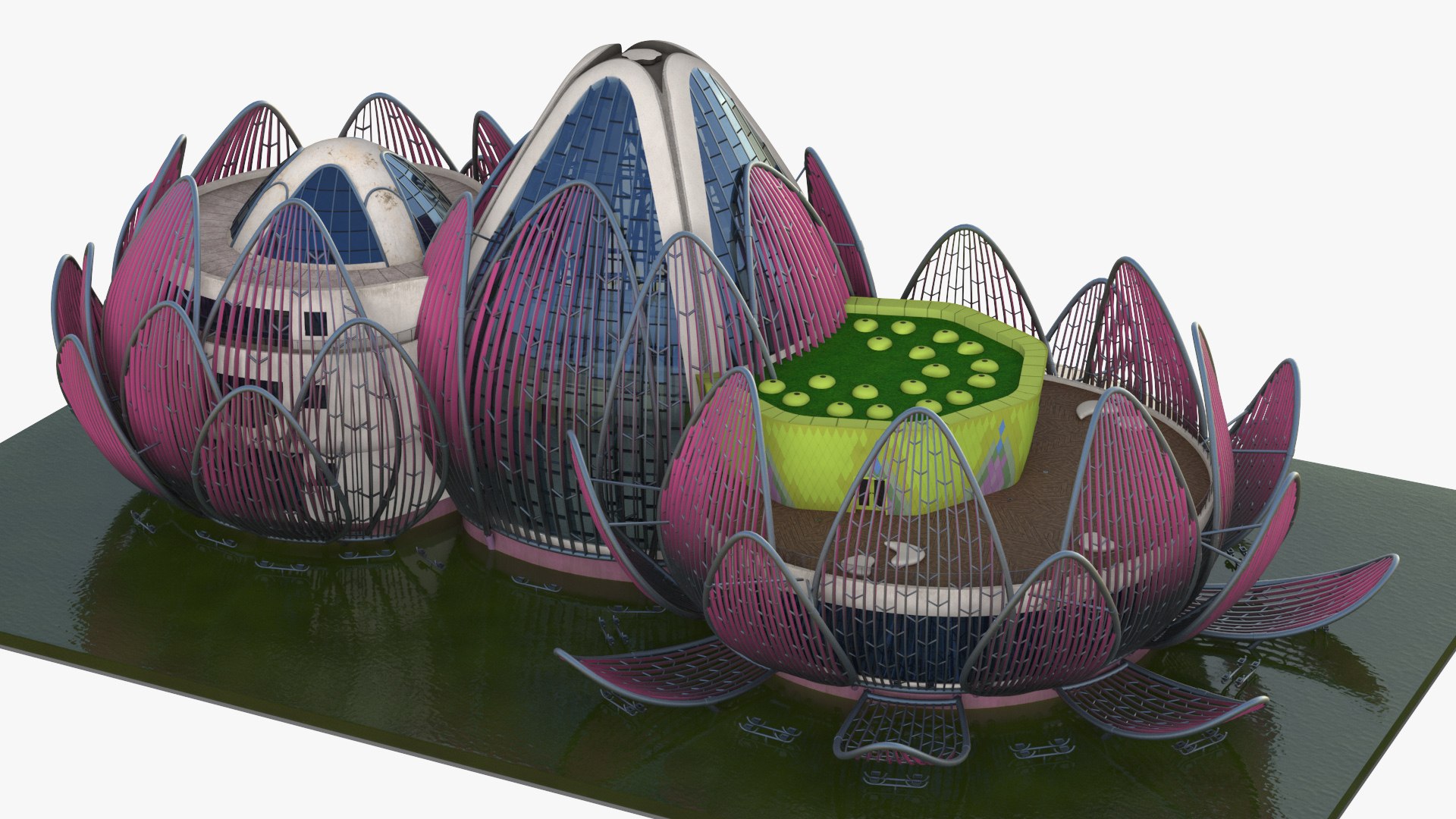 Lotus Building Wujin 3D model preview