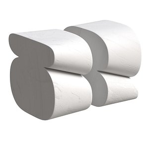 Made Goods Curved raw marble bookend Calysta 3D model