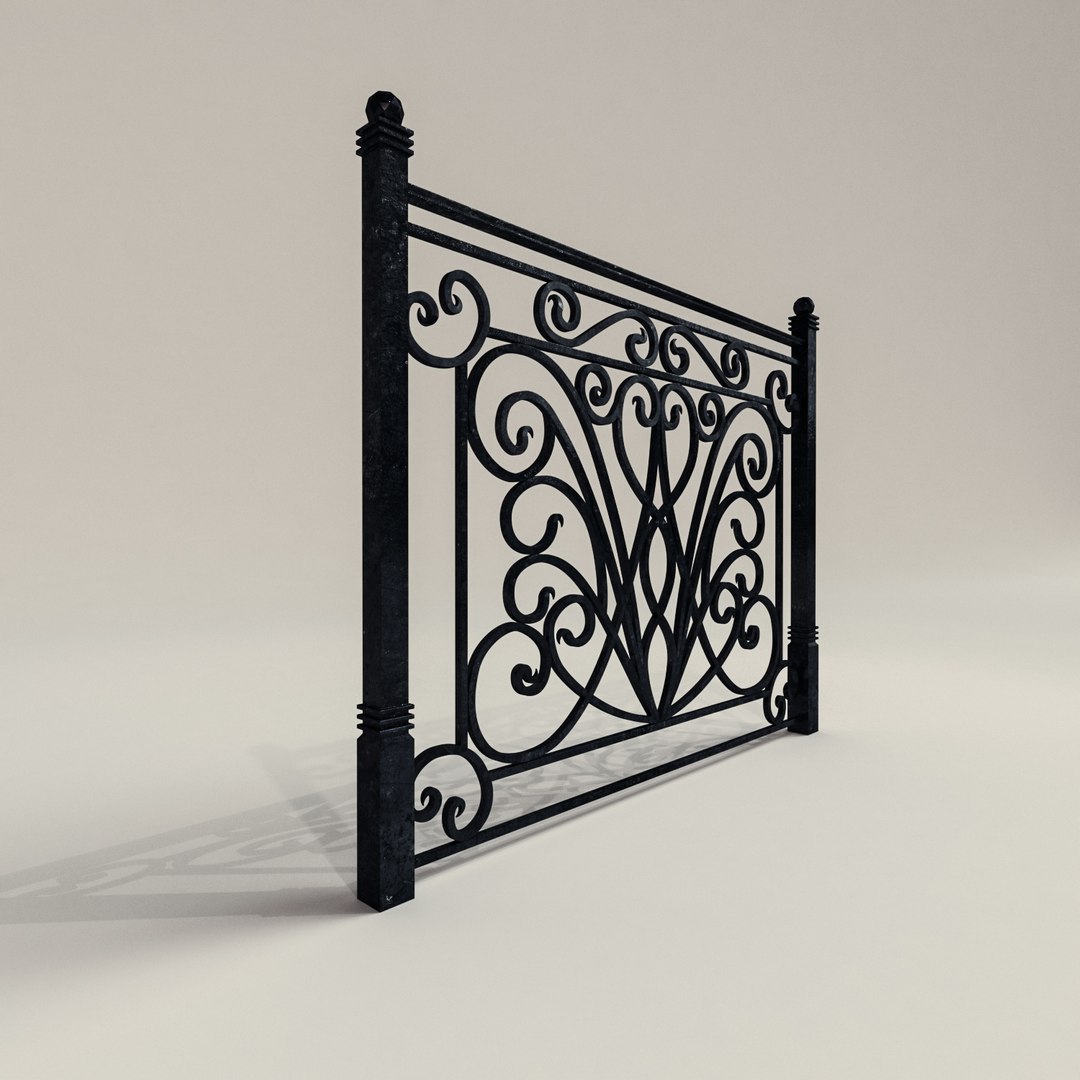 3D railing forged - TurboSquid 1156921