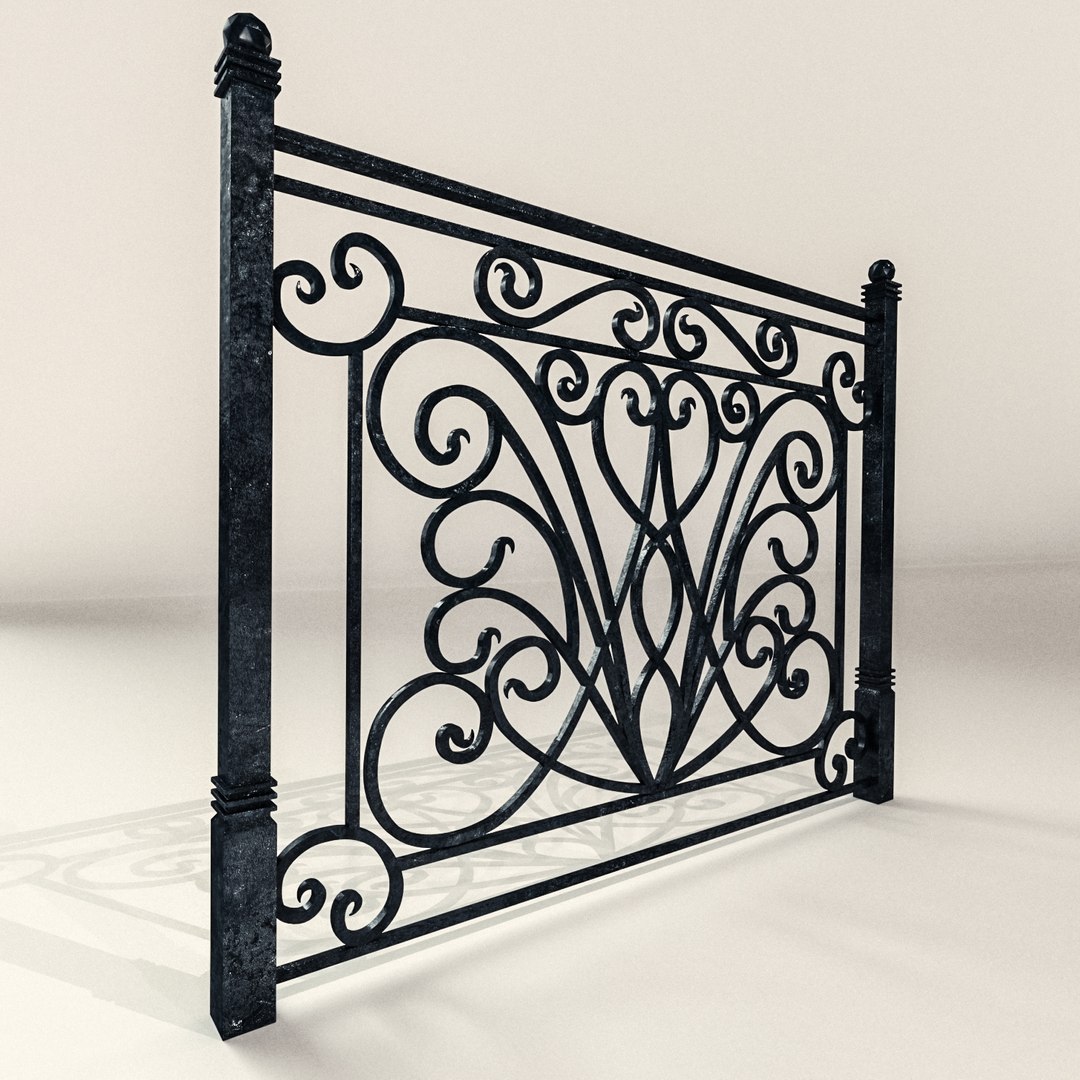 3D railing forged - TurboSquid 1156921
