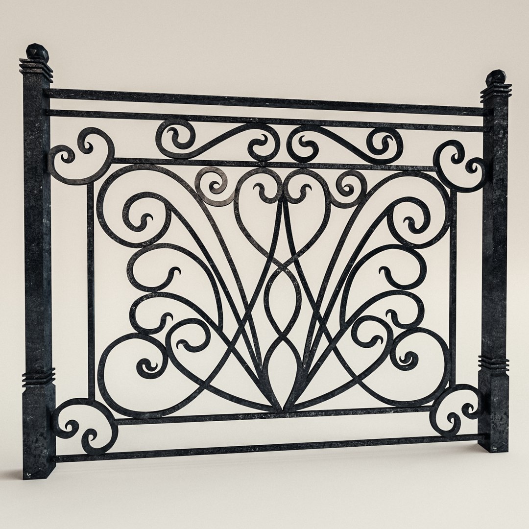 3D railing forged - TurboSquid 1156921