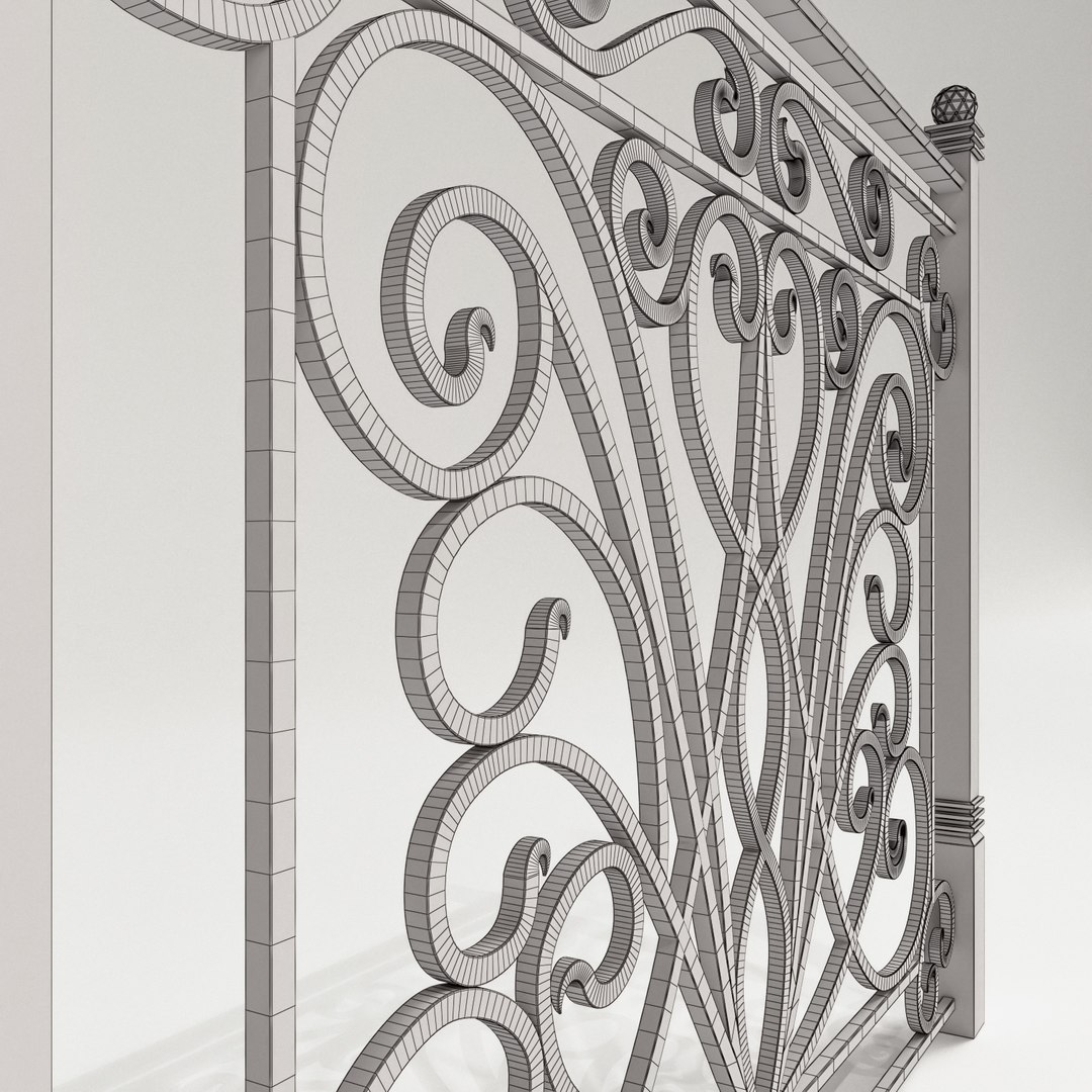 3D railing forged - TurboSquid 1156921
