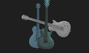 Les Paul guitar 3D model