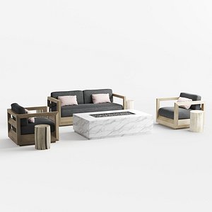 Paloma Teak Sofa 72 Lounge Chair Firepi
