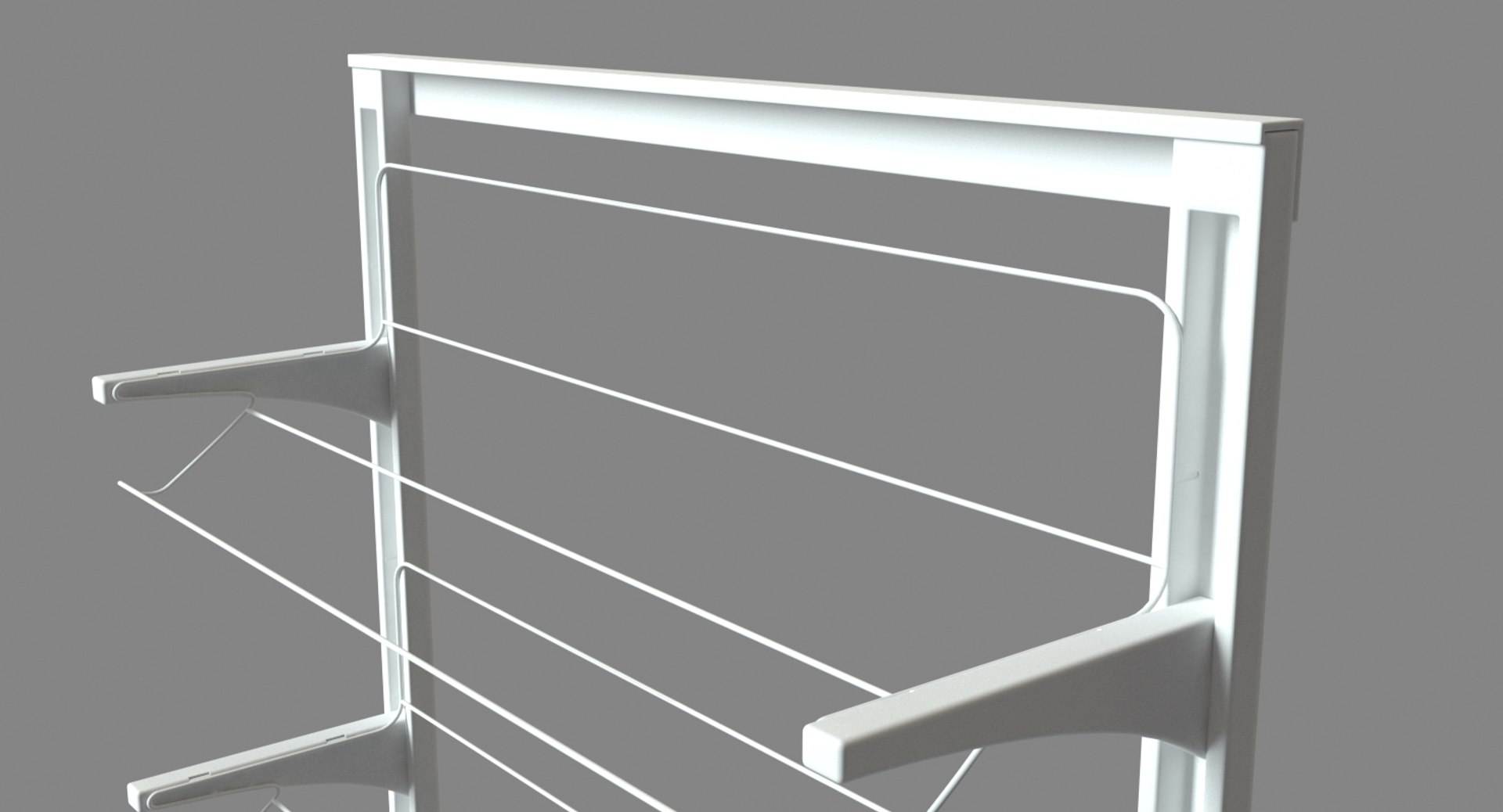 3D Algot Shoe Rack Ikea Model TurboSquid 1576006