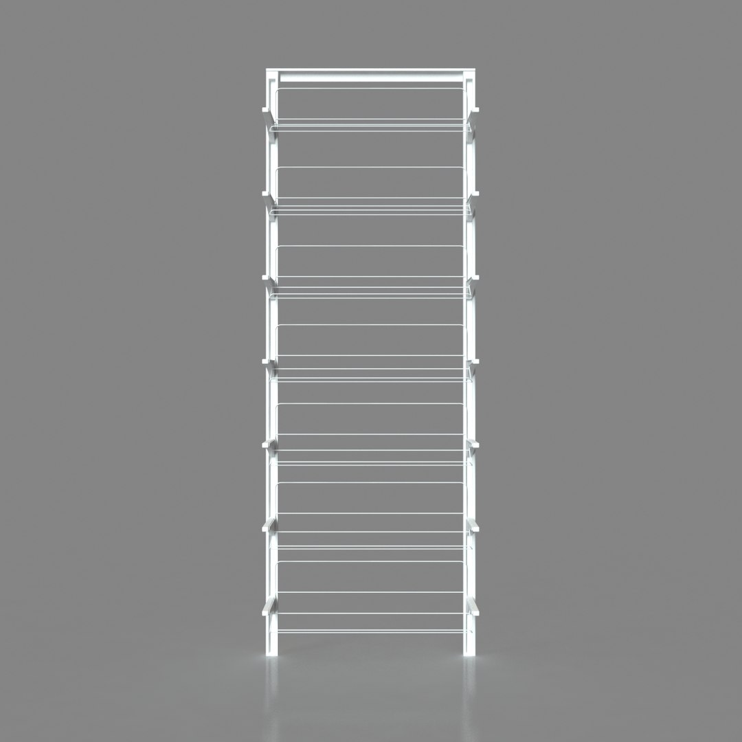 3D Algot Shoe Rack Ikea Model TurboSquid 1576006