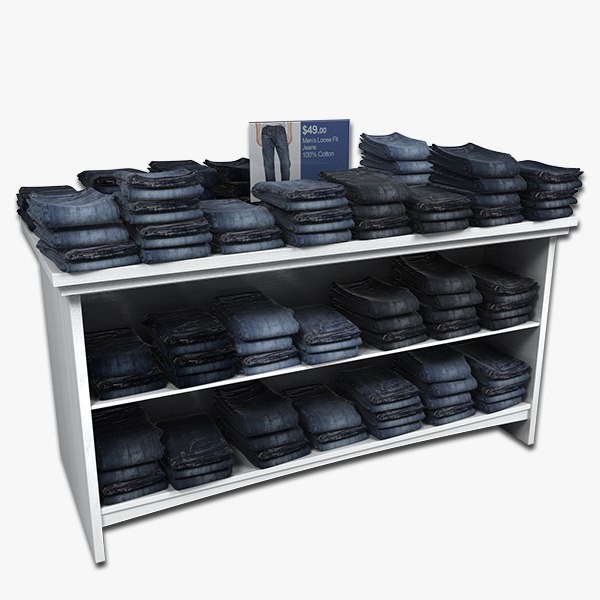 3d table mens jeans model