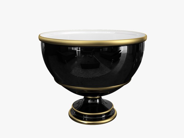 3d black gold vase 1 model