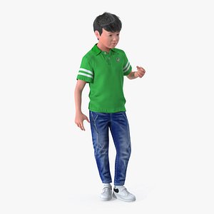 modern boy standing pose 3D