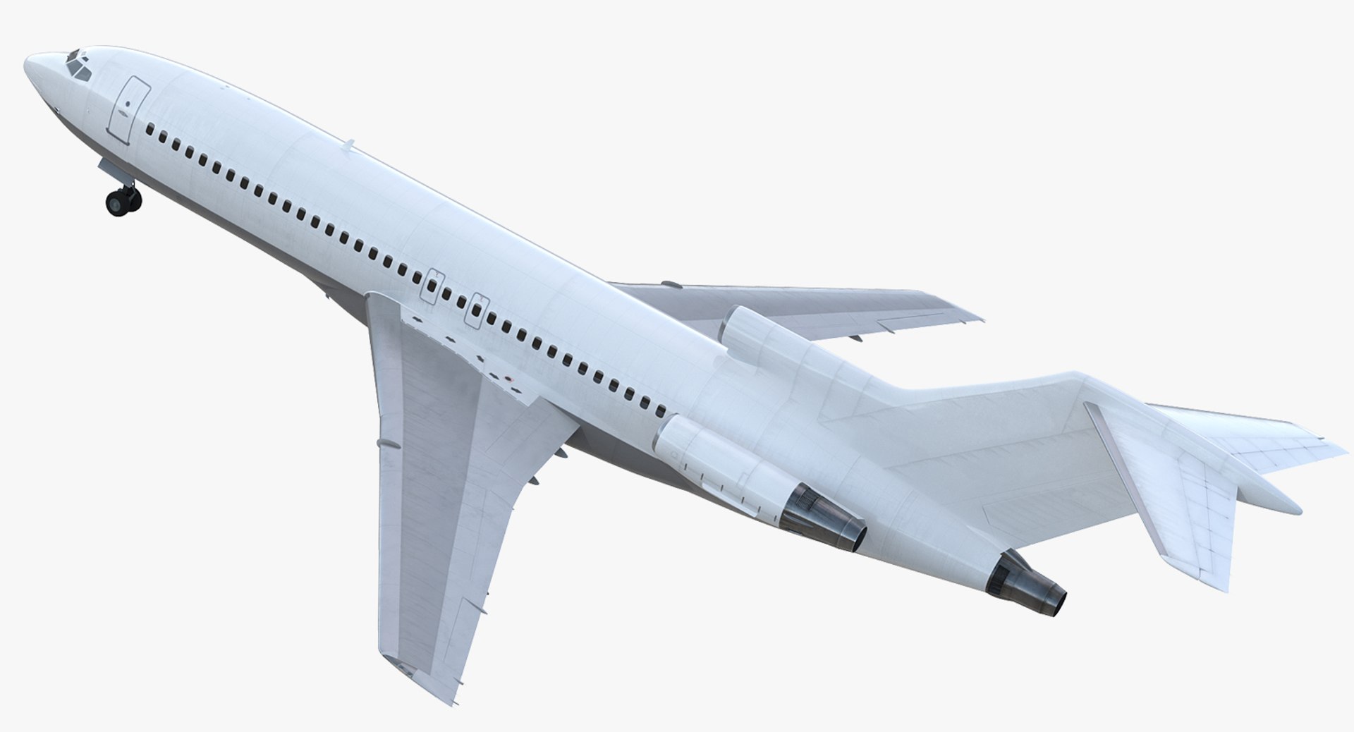 Boeing 727-100 Rigged 3D Model preview