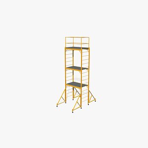 3D model scaffold tower