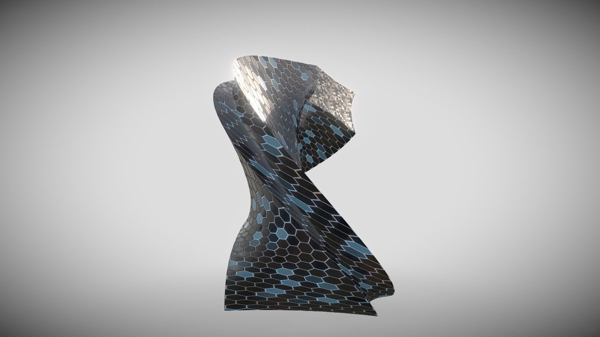 Twisted alien skyscraper model - TurboSquid 1516341