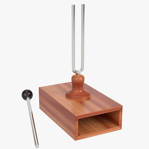 Tuning fork on resonator box