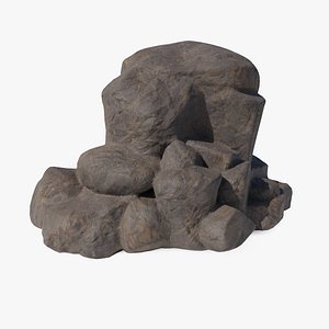 3D Large Boulder 3