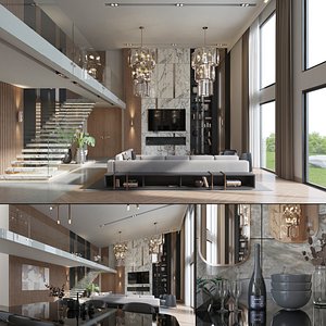 3D model Luxury Villa Interior