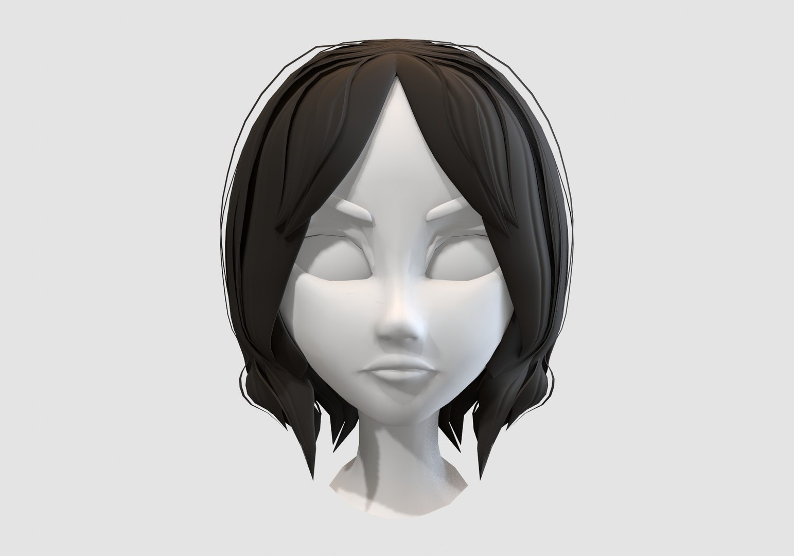 Short Haircut 3D model