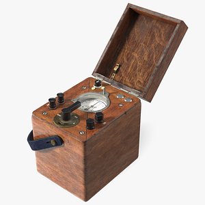 3D Vintage Portable Watt Hour Test Meter