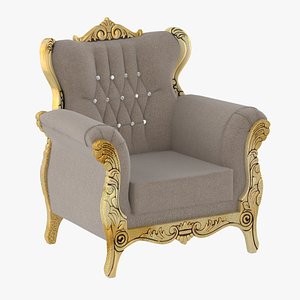 royal armchair 3D model