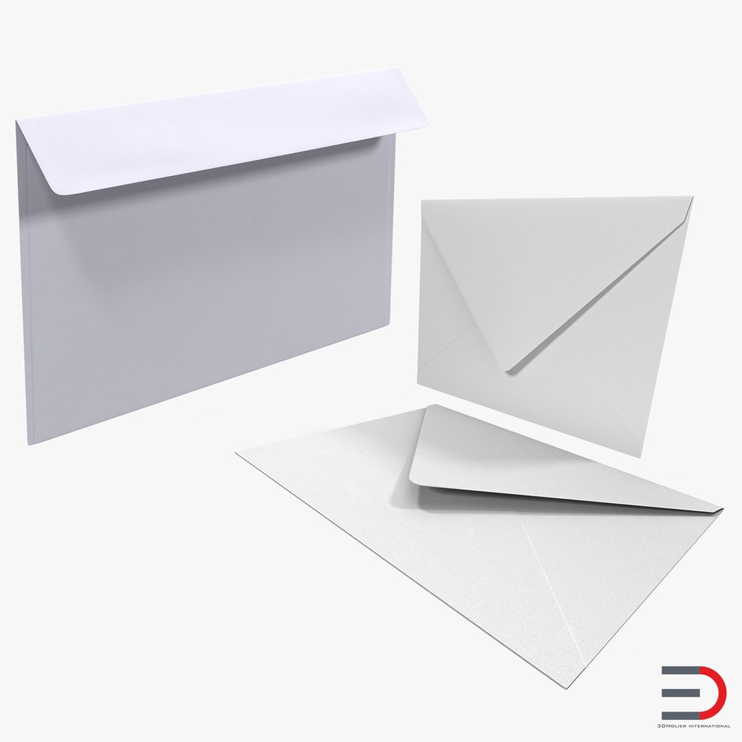 Envelopes 3D Models Collection 3D model preview