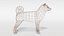 3D shiba inu dog model
