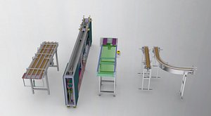 3D conveyor assembly chain model