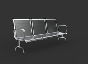 3D Waiting Room Chairs 05 3D model