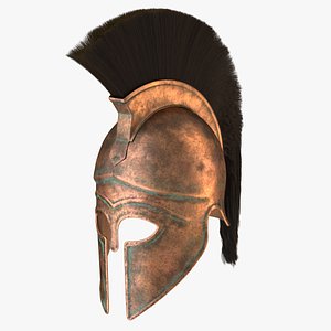 ancient greek corinthian helmet 3d model