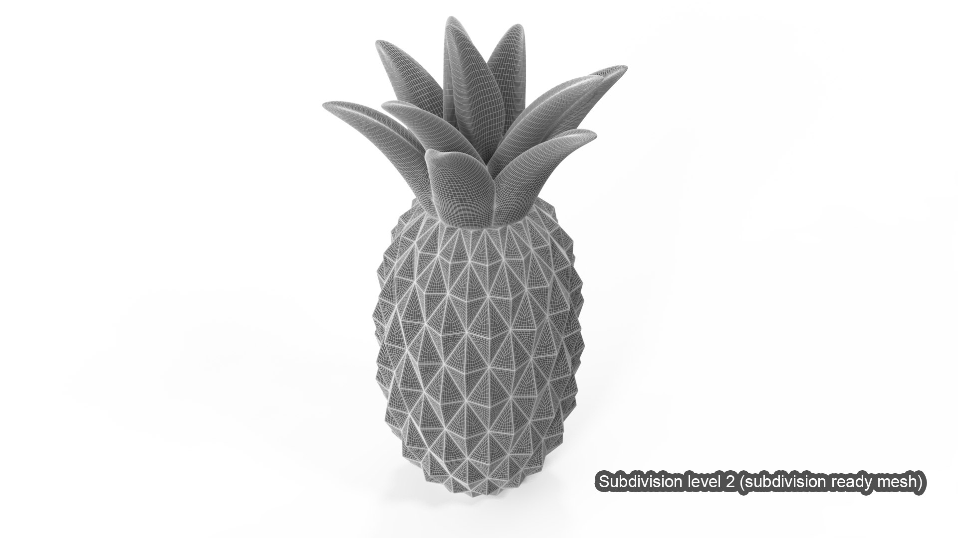 Pineapple 3D model https://p.turbosquid.com/ts-thumb/Gy/ftTjVE/x8/pineapple_wireframe_2/png/1758842814/1920x1080/fit_q87/767fb70aeeb7e7f0ede8c5c91d2d5cb60ee7a43c/pineapple_wireframe_2.jpg