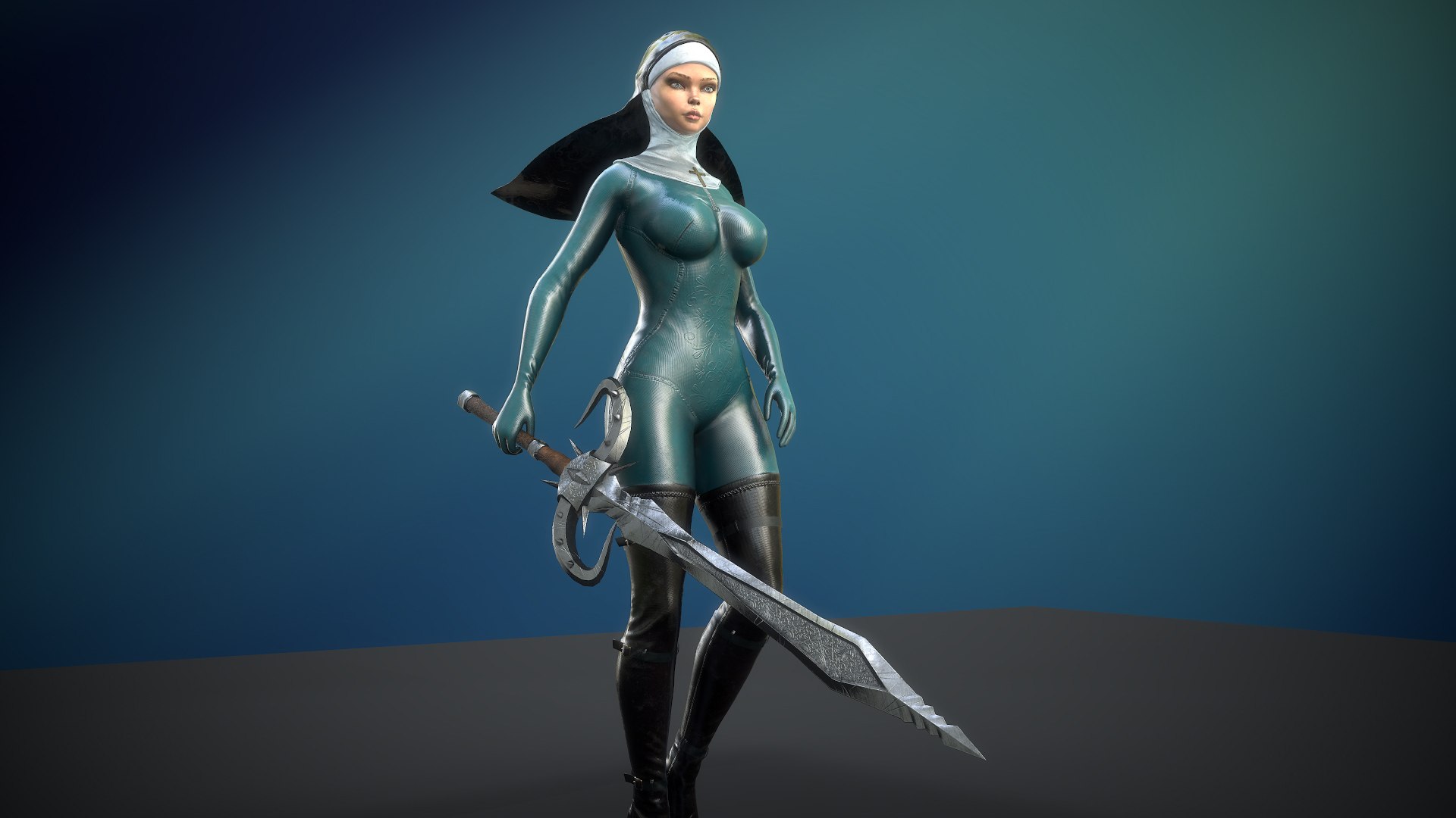 Latex Nun 3D https://p.turbosquid.com/ts-thumb/Gy/i3T6nv/q2/2/jpg/1644616542/1920x1080/fit_q87/7b319b2af4642b4b1987a8a894711550aba6229a/2.jpg