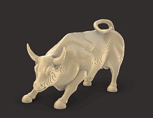 3D model Vertical Bull Parametric